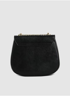 Haute Sauce Horseshoe Buckle Sling Bag - Black  - Image 3