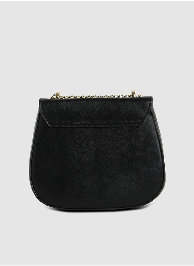 Haute Sauce - Horseshoe Buckle Sling Bag - Black - Image 1