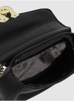 Haute Sauce Horseshoe Buckle Sling Bag - Black  - Image 4