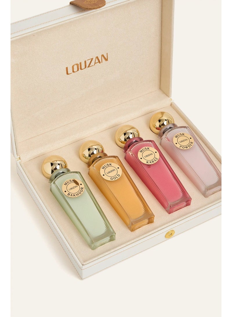 لوزان مجموعة لوزان مسك – عطور 4×100 مل | عطر عربي فاخر للجنسين - Image 1