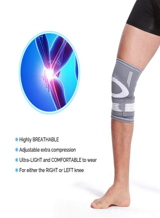 CareVego® Knee Sleeve – Knee Braces for Knee Pain, Joint Pain Relief, Swelling, Inflammation Relief, and Circulation, Knee Support for Women and Men (1) - Image 4
