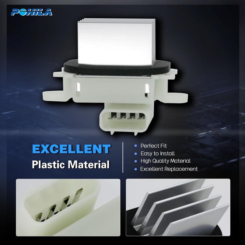POHILA HVAC Blower Motor Resistor for Ford Expedition, F150, Lobo, Lincoln Navigator, Mark LT (2009-2017) - Image 4