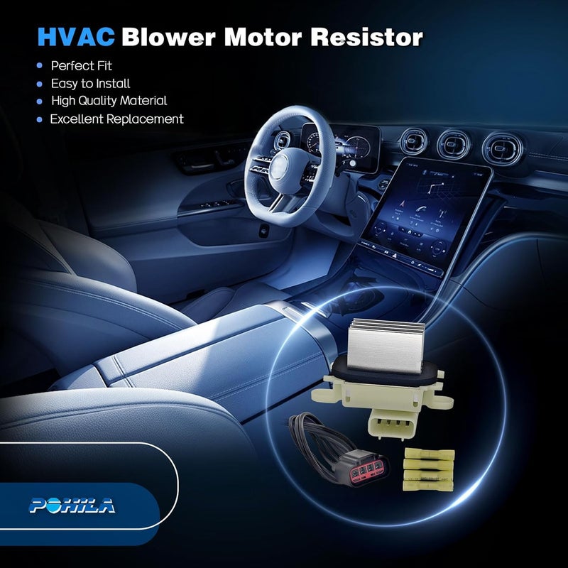 POHILA HVAC Blower Motor Resistor for Ford Expedition, F150, Lobo, Lincoln Navigator, Mark LT (2009-2017) - Image 5