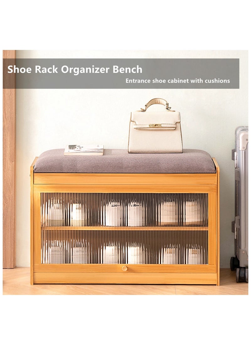 Shoe Bench,Shoe Cabinet,Shoe Rack Organizer Bench,Shoe Bench Rack,Entrance shoe cabinet with cushions