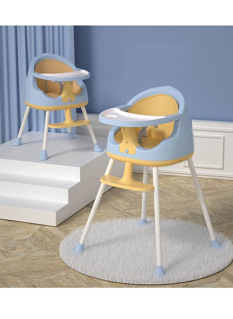 LIMOS Baby High Chair for Dinning 3 in 1 Rest Chair and Playing Toys Sky Blue  - Image 1