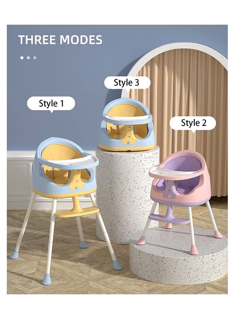 LIMOS Baby High Chair for Dinning 3 in 1 Rest Chair and Playing Toys Sky Blue  - Image 2