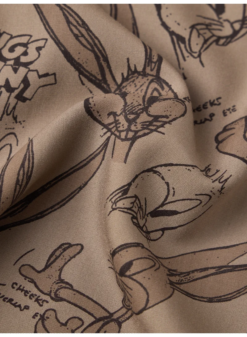 The Souled Store  The Souled Store Men Looney Tunes Brown Graphic Printed Holiday Shirts for Men | Best Price UAE