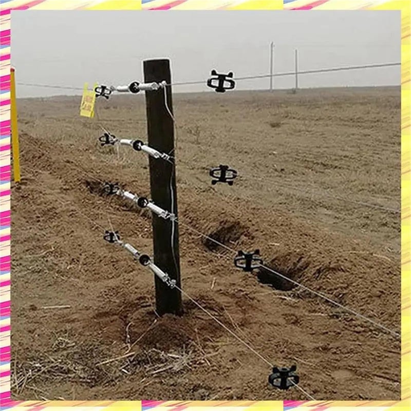 50pcs Electric Fence Insulator Wire Tensioner Portable Tape Tighteners for Livestock Farm Animal - Image 5