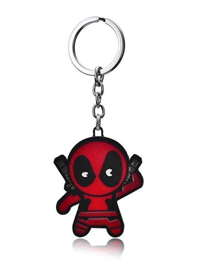 NIBEMINENT Deadpool Logo Keychain Red/Black