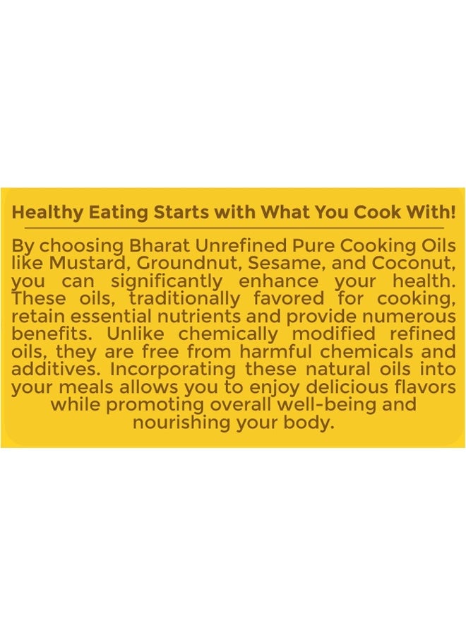 Bharat Bharat Pure Mustard Oil | The Finest (Kachi Ghani) Mustard Cooking Oil, 500 ml  - Image 2