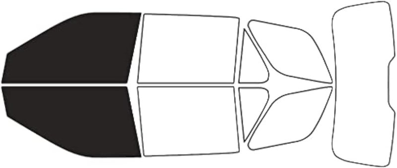 Rvinyl Window Tint Kit Compatible with Ford Explorer 2011-2019 - Black 20% - Single Ply No Bubble Film - Do it Yourself Vehicle Front Precut Kit - Image 1
