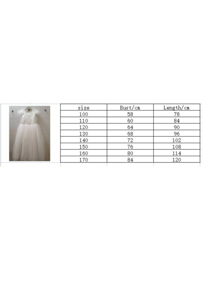 D'Daniela Long Party Dress with Patterns White Colour - Image 3