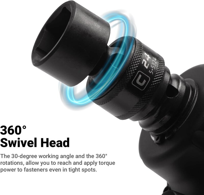 Capri Tools 14 mm Universal Impact Socket, 3/8-Inch Drive, 6-Point, Metric - Image 2