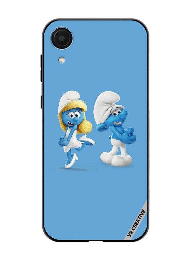 VR CREATIVE Protective Case Cover For Samsung Galaxy A03 Core The Smurfs Design Multicolour - Image 1