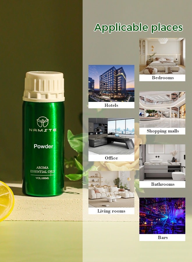 ناماستي زيت عطري عطري 100 مل معطر جو لموزع الروائح، زيت عطري بودرة - Image 4