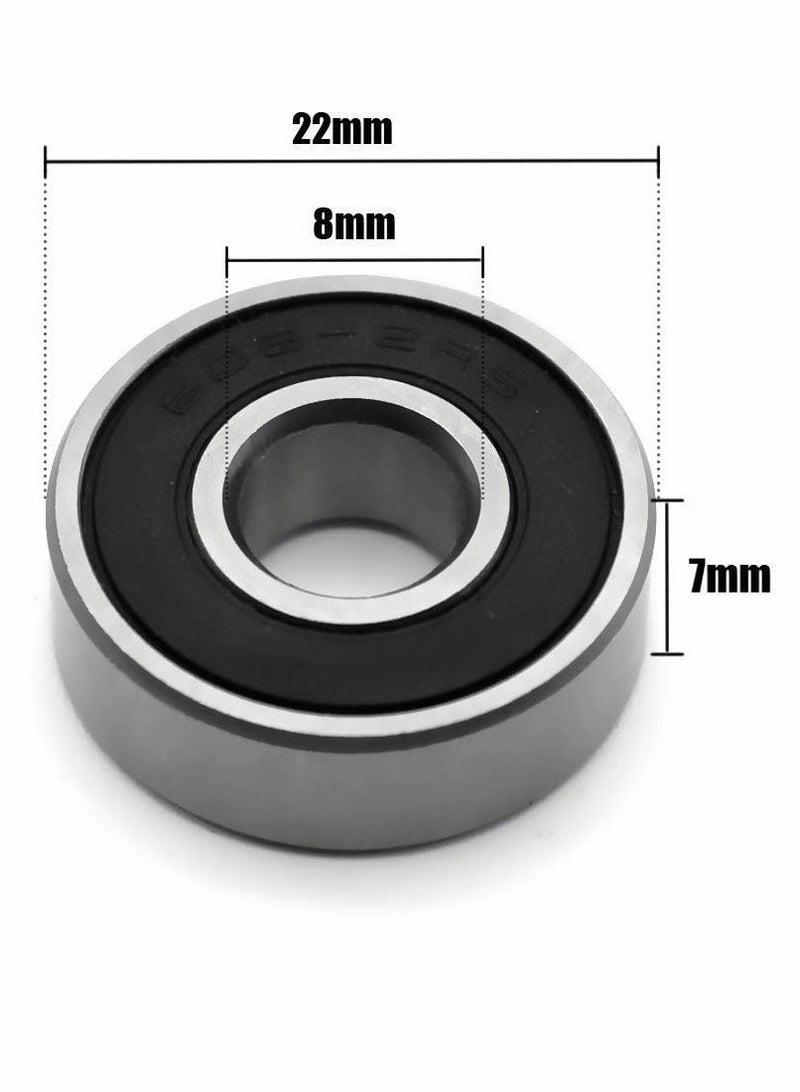 Ball Bearing, 10 Pcs 608-2RS Industrial Bearings  - Image 4