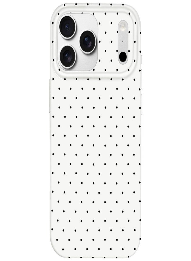 Hython for iPhone 17 Pro Max Case Cute Polka Dot Aesthetic Design Simple Cover 6.9", Thin Slim Anti-Scratch Soft TPU Bumper Shockproof Rubber Protective Phone Cases for Women Girls Girly Boys, White - Image 1