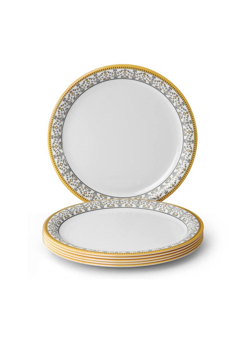 Superware Superware | Pure Melamine | Buffet Plate Set – ForgetMeNot 12.5” (6 nos.) | Stain Free, Glazed Finish  - Image 1