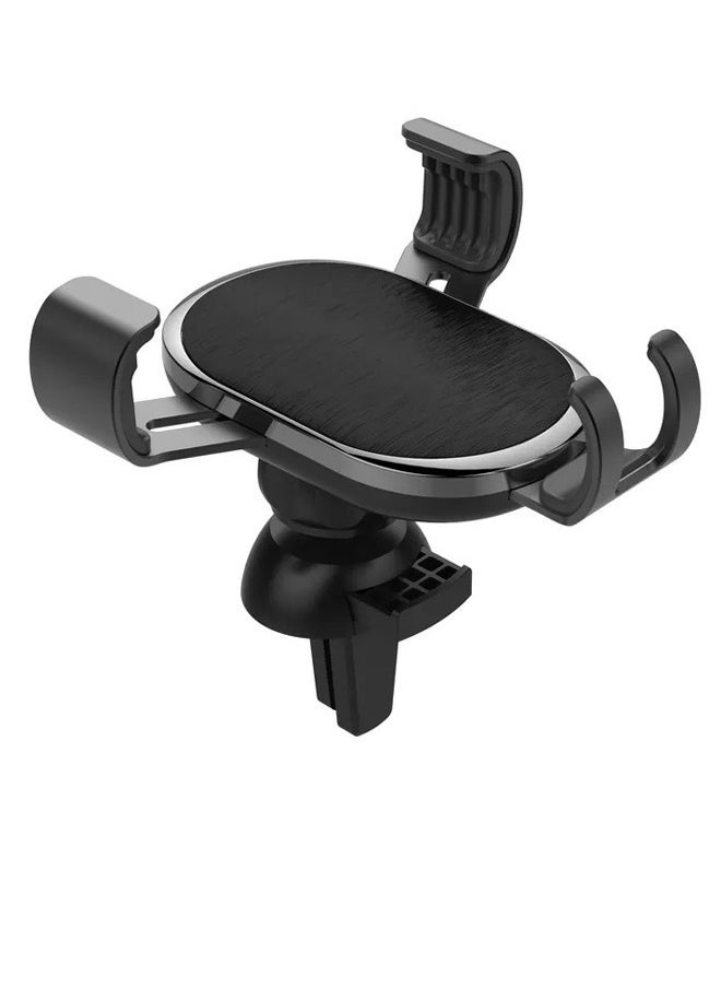 LDNIO Car Phone Holder Car for Air Vent 360 degree Rotate Metal Gravity Sensor Car Air Vent mobile phone Holder Black  - Image 5