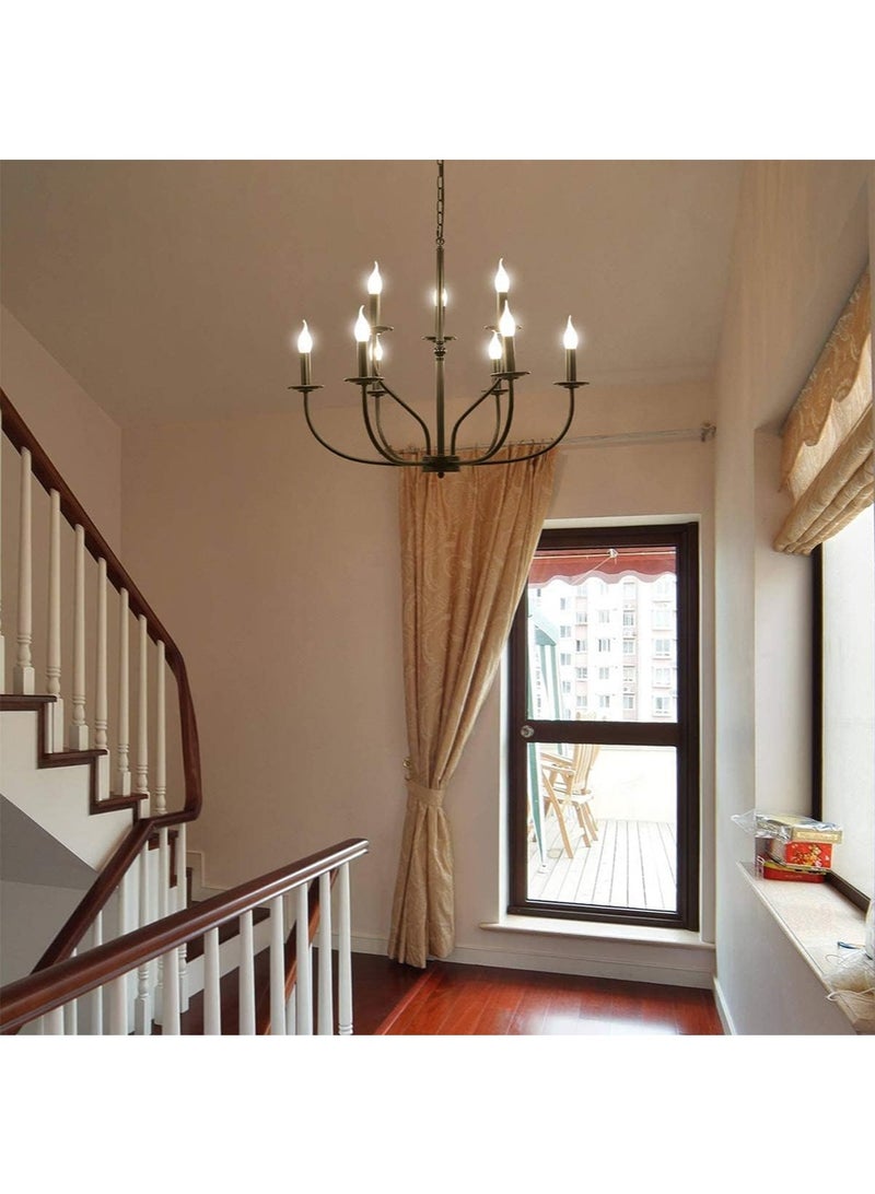 RATSAW 9 Light Farmhouse Chandelier Industrial Modern Chandelier Hanging Light Fixtures Hanging - Image 4