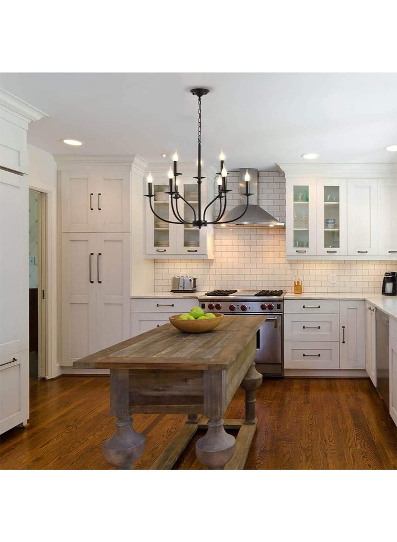 RATSAW 9 Light Farmhouse Chandelier Industrial Modern Chandelier Hanging Light Fixtures Hanging - Image 5