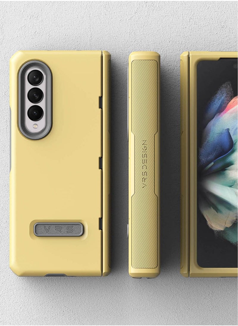 Terra Guard Modern Case Cover with Hinge Protection for Samsung Galaxy Z Fold 3 - Lemonade