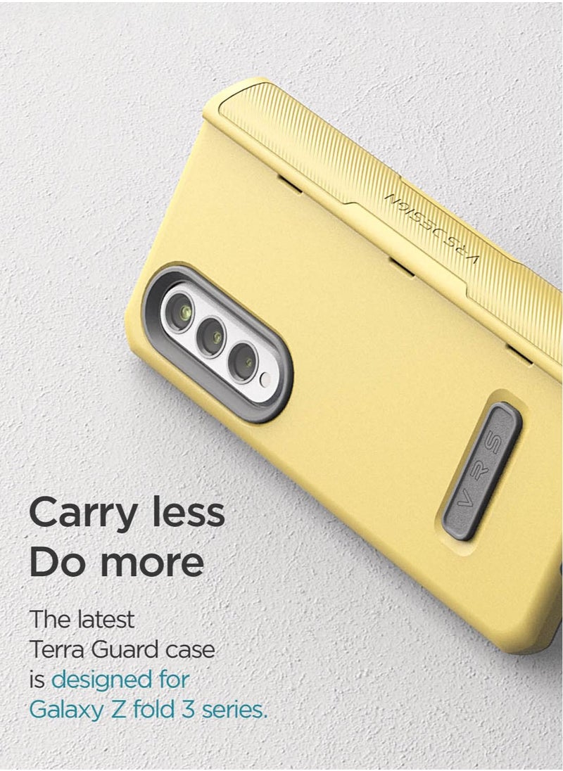 Terra Guard Modern Case Cover with Hinge Protection for Samsung Galaxy Z Fold 3 - Lemonade