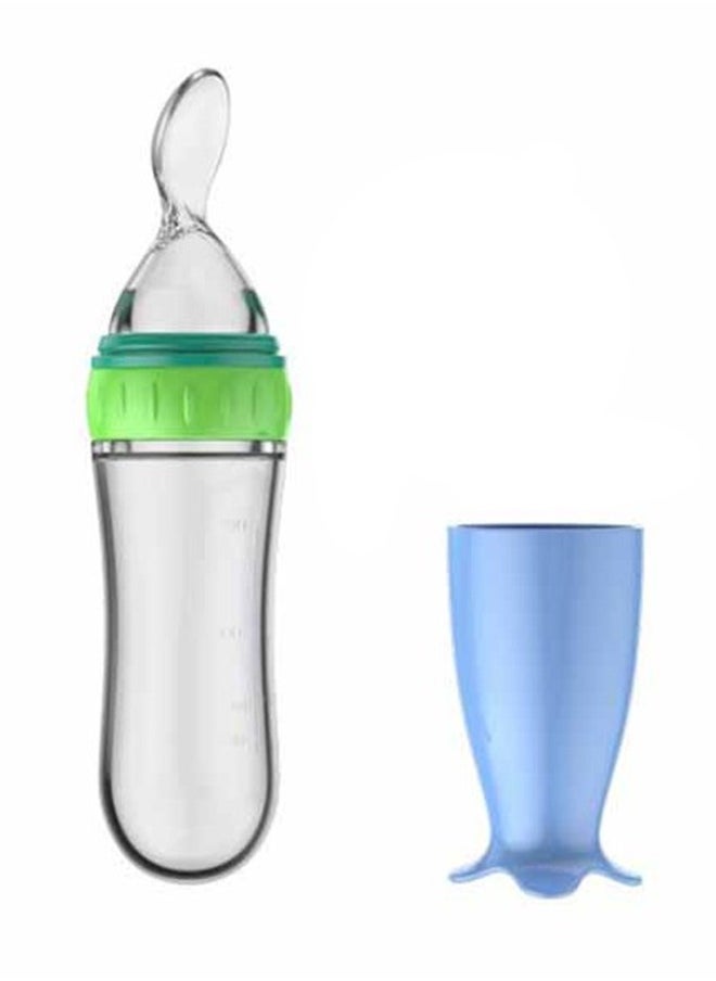 TOT Easy Feeding Squeeze And Serve With The Soft Spoon Head Baby Paste Bottle Blue  - Image 1