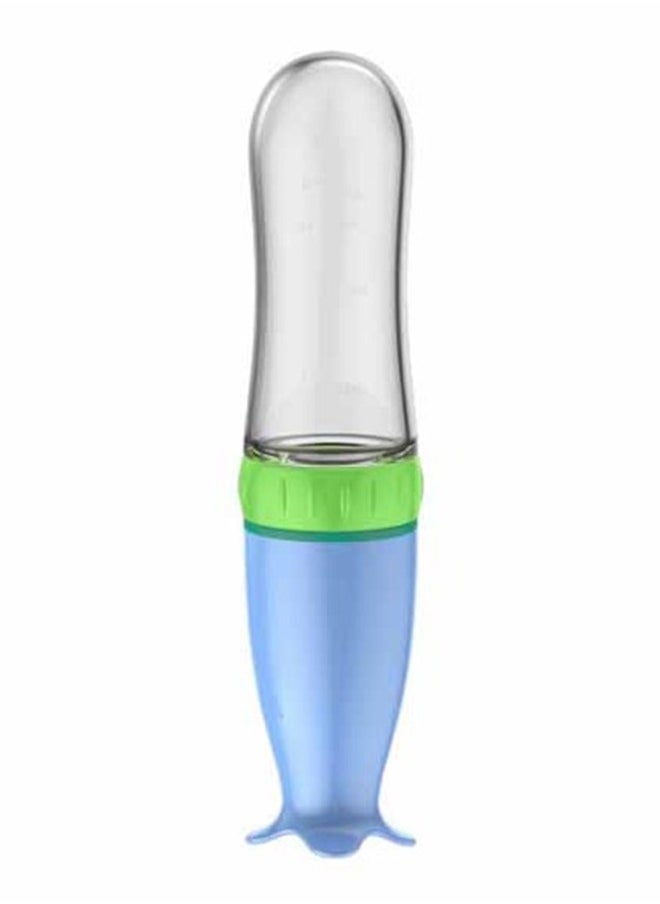 TOT Easy Feeding Squeeze And Serve With The Soft Spoon Head Baby Paste Bottle Blue  - Image 2