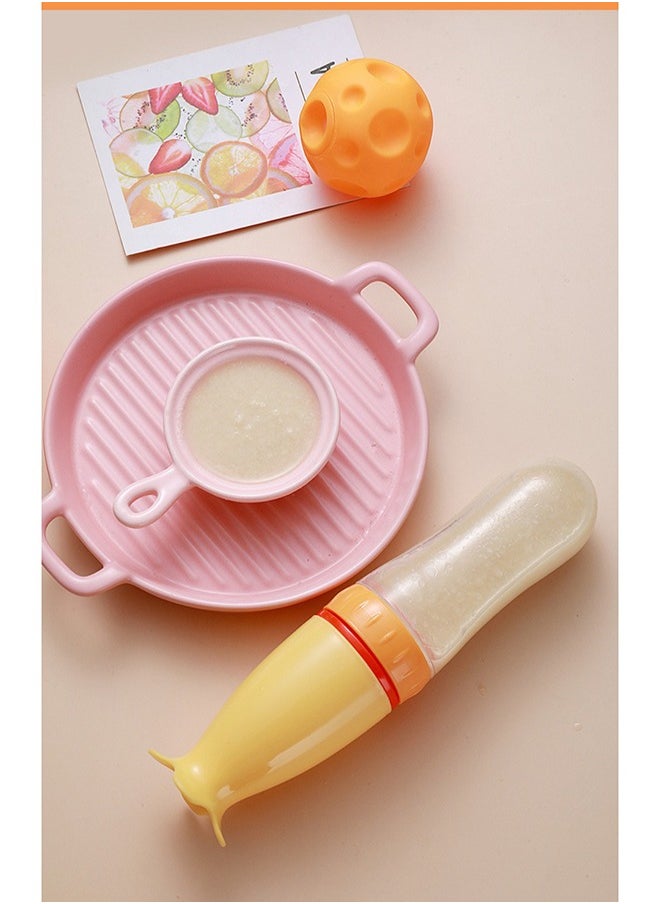 TOT Easy Feeding Squeeze And Serve With The Soft Spoon Head Baby Paste Bottle Blue  - Image 5