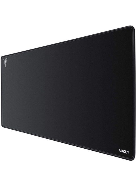 Gaming Mouse Pad Large XL (900 X 400 X 4 MM) Thick Extended Mouse Mat Non-Slip Spill-Resistant Desk Pad with Special-Textured Surface, Anti-Fray Stitched Edges for Keyboard, PC