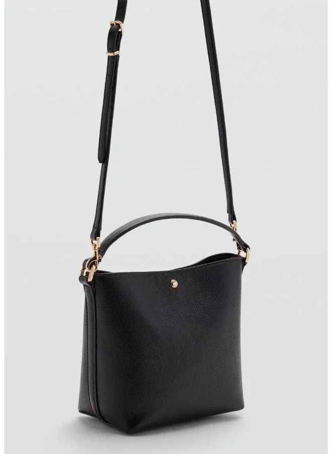 Mango  Faux-Leather Bucket Handbag for Women | Best Price UAE