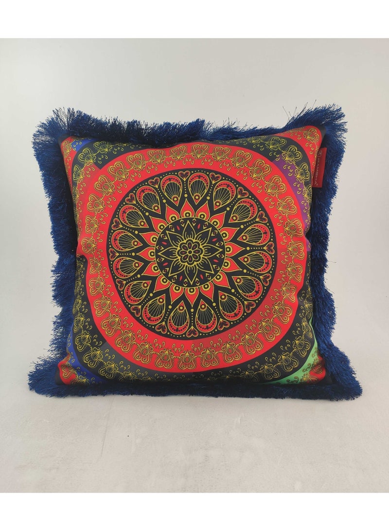 Ramsha Multi Color Polyester Cushion with Filler Cushion for Floor,throw cushion,sofa cushion Bed, Couch - CS 054 (45x45cm) - Image 3