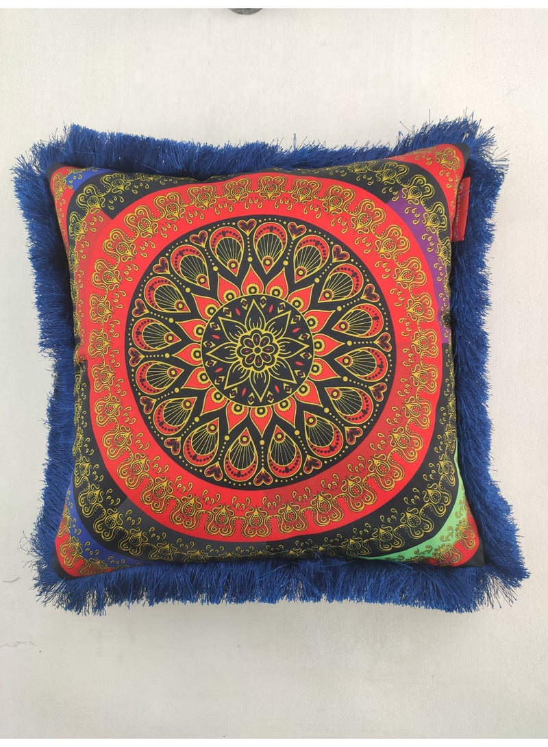 Ramsha Multi Color Polyester Cushion with Filler Cushion for Floor,throw cushion,sofa cushion Bed, Couch - CS 054 (45x45cm) - Image 1