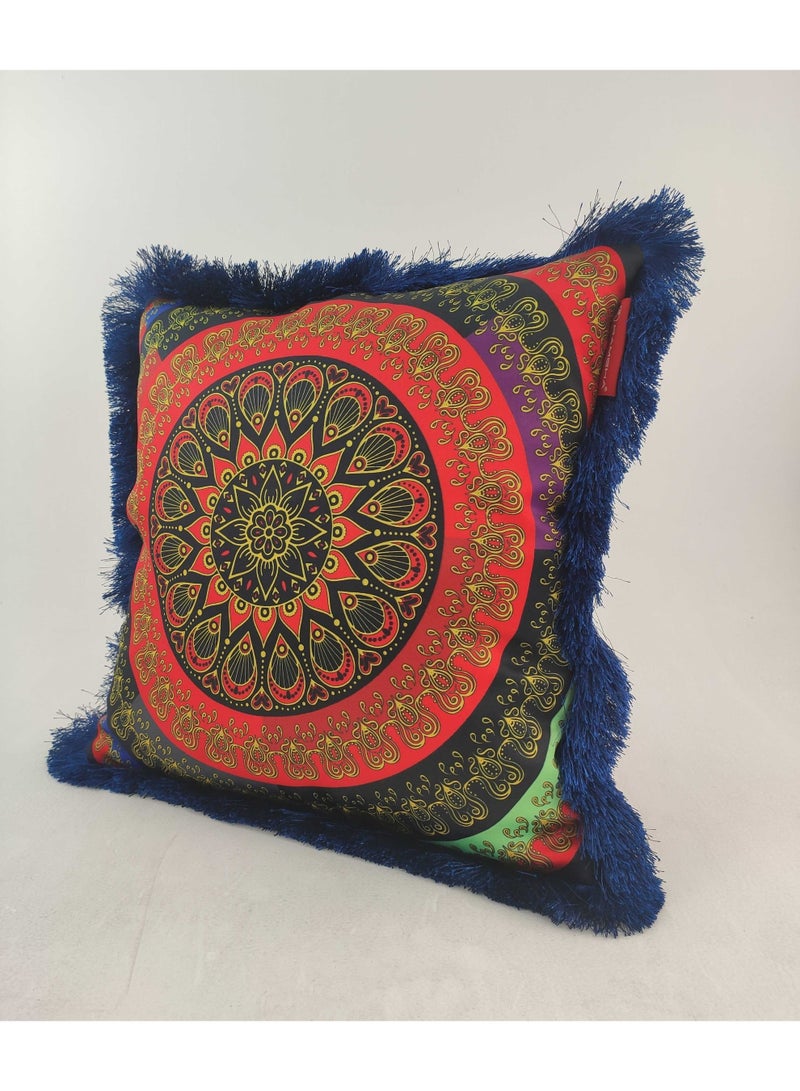 Ramsha Multi Color Polyester Cushion with Filler Cushion for Floor,throw cushion,sofa cushion Bed, Couch - CS 054 (45x45cm) - Image 4
