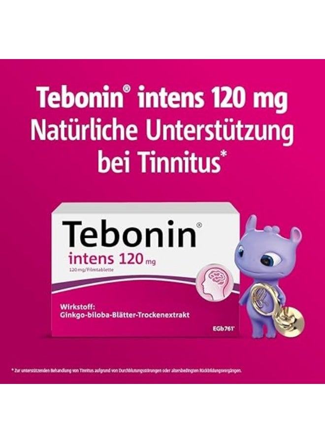Tebonin Intens 120mg Tablets Pack of 200 | Ginkgo Biloba Supplement for Memory, Focus & Cognitive Support - Image 2