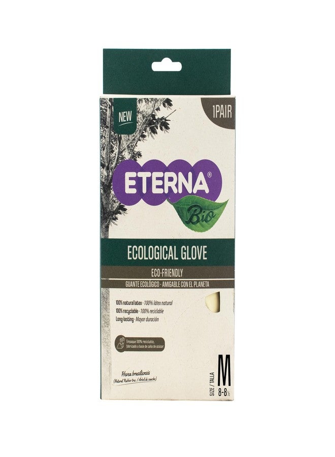 ETERNA Ecological Gloves, Gloves for Kitchen and Household Cleaning, Excelent Grip, Eco-Friendly, 100% Natural, Size M, 1.90 Oz - Image 1