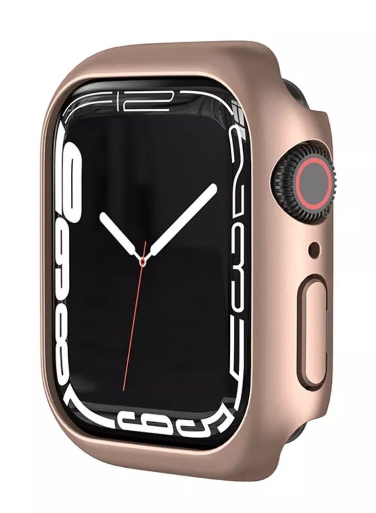 Classic Smartwatch Tempered Glass Screen Protector Case For Apple Watch Series 1, 2 And 3 (42mm) - Rose Gold - Image 1