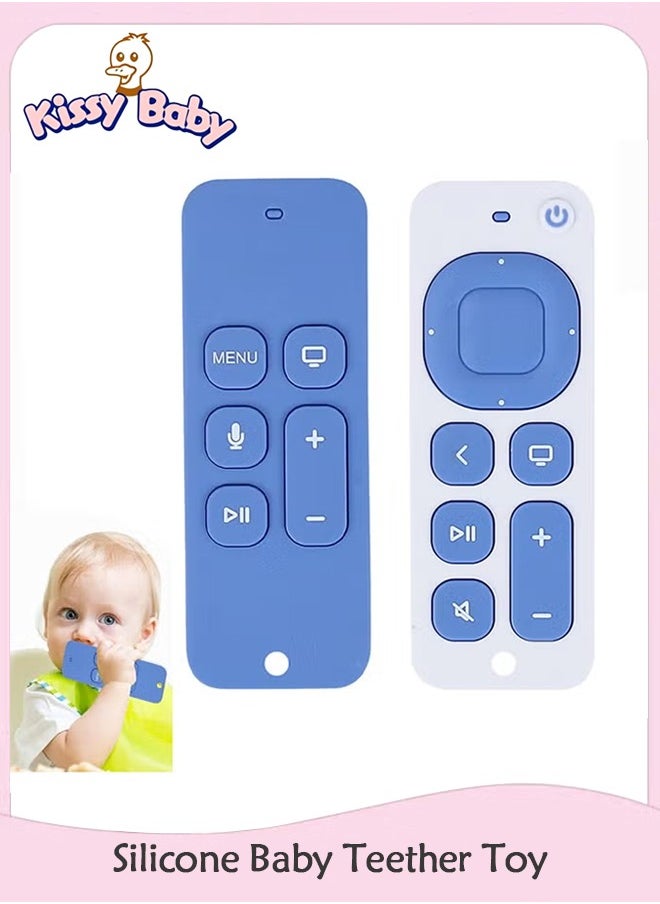 Kissy Baby Silicone Baby Teether Toy Chew Toy TV Remote Control Shape, Soft Chew Toy, Teether Sensory Toy for 3 Months+ Toddler  - Image 1