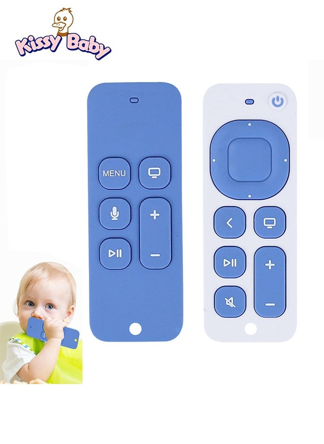 Kissy Baby Silicone Baby Teether Toy Chew Toy TV Remote Control Shape, Soft Chew Toy, Teether Sensory Toy for 3 Months+ Toddler  - Image 2