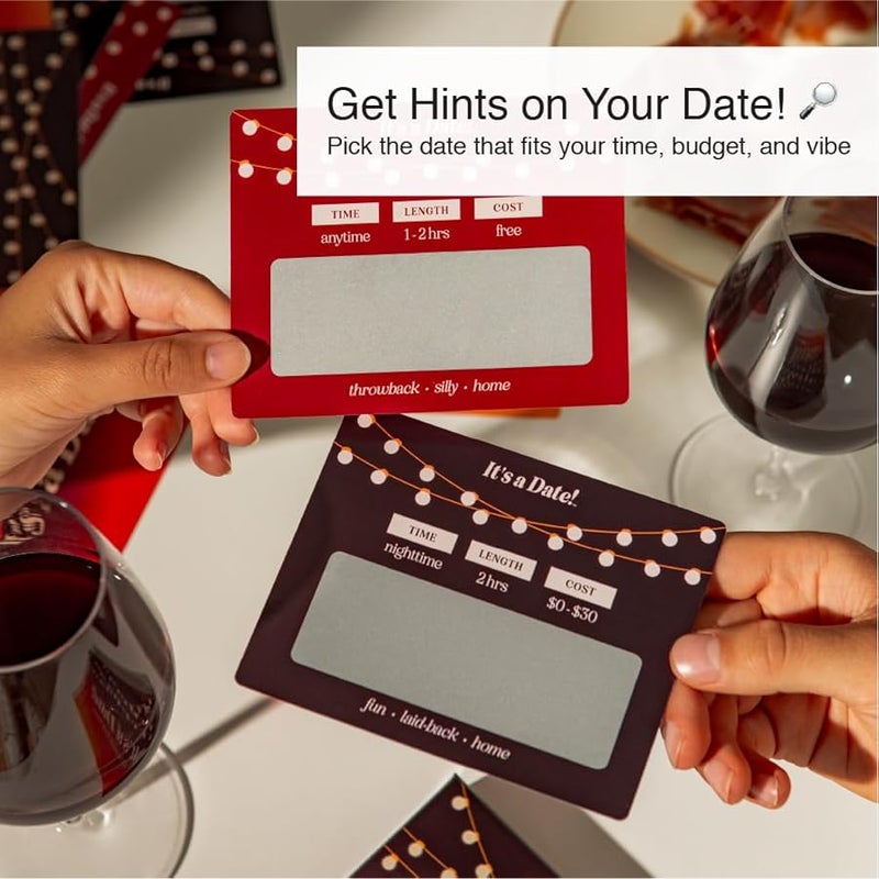 It's a Date! , 40 Fun and Romantic Scratch Off Date Night Ideas for Him, Her, Girlfriend, Boyfriend, Wife, Husband & Couples, Valentine's Gift for Men and Women - Image 3