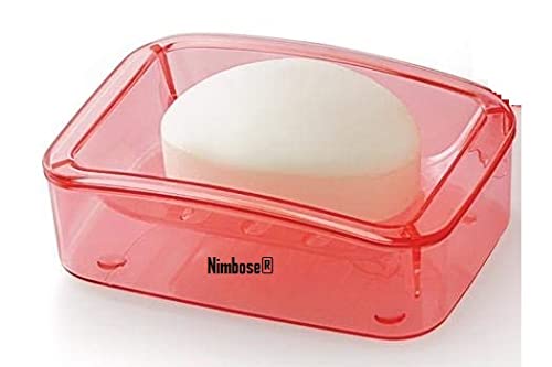 Nimbose® Plastic Soap Dish Set with Box, Soap Dish for Bathroom, 2-Layered Soap Holder Soap-Case Combo Set (Random Colors, Pack of 2) - Image 3