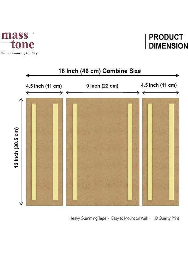 Masstone Lord Shrinathji Nathdwara With Caws Wall Painting | Wall Painting for Bedroom (12x18 Inch) | 3 Set Painting for Wall With Frame | Painting for Wall Decoration | Lord Shrinathji Painting - Image 4