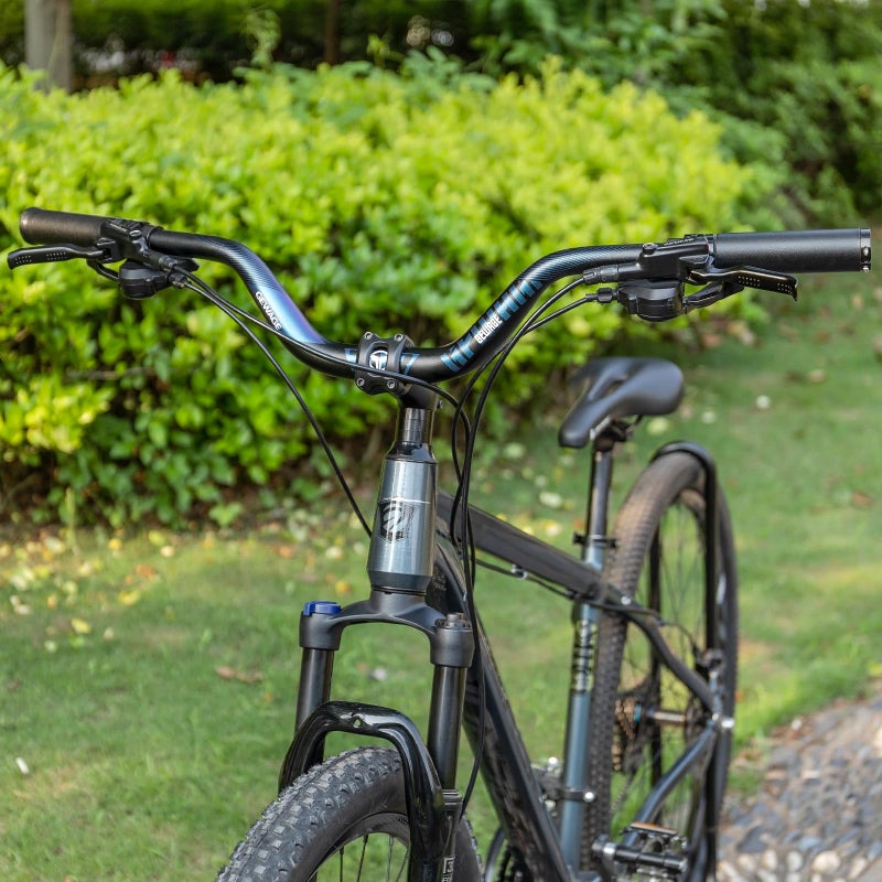 GEWAGE 31.8 Bike Handlebar - 25mm, 55mm, 70mm, 90mm,120mm Riser Handlebar - 780mm Aluminium Alloy Mountain Bike Bicycle Handlebars (90mm Rise) - Image 2