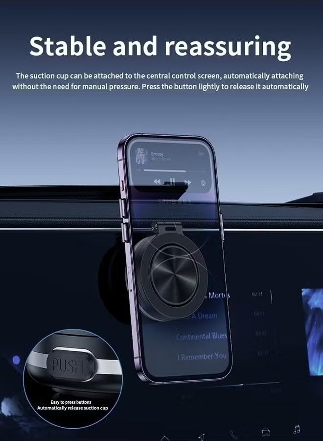 TIGER Vacuum Double-Side Use Magnetic Folding Phone Holder with Suction Cup – Angle Adjustable, Silicone Scratch-Free Design, Universal Compatibility for Car, Home, Office, and More - Image 5