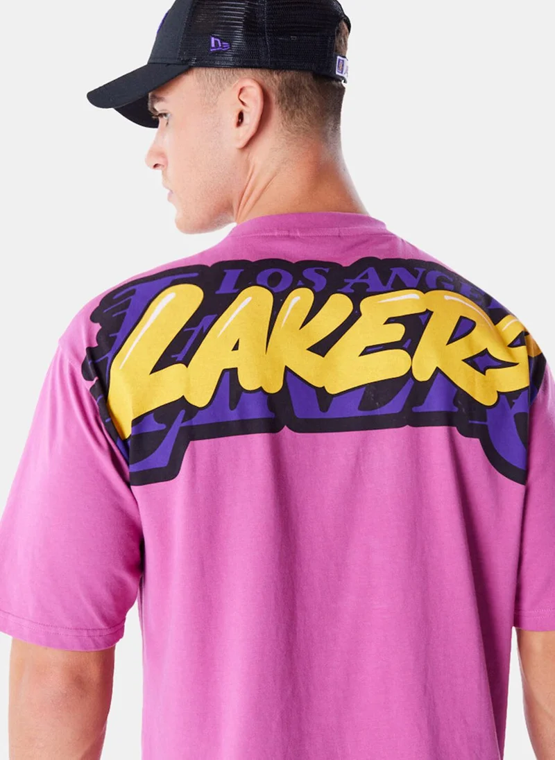 NEW ERA Men's NBA Los Angeles Lakers Wordmark T-Shirt
