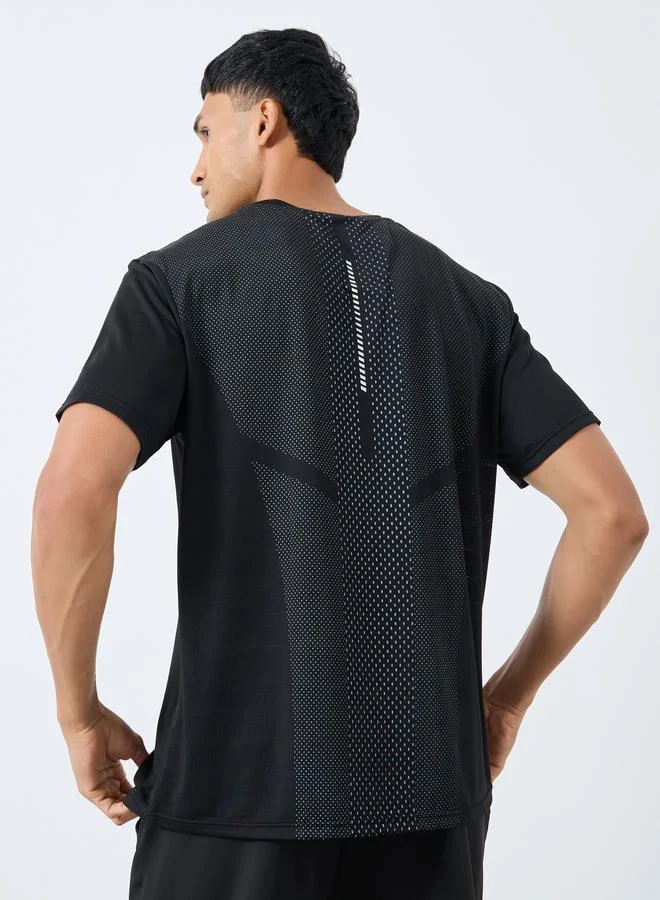 Styli Regular Fit Crew Neck Athleisure T-Shirt