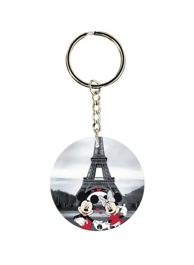 RKN Mickey And Minnie Printed Keychain