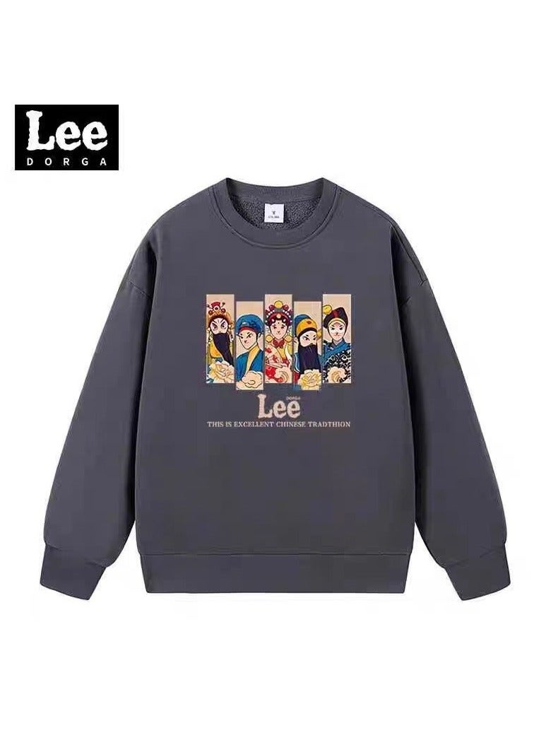 LEE Lee Brand Hoodie Loose Casual Round Neck Long Sleeved Hoodie  - Image 1