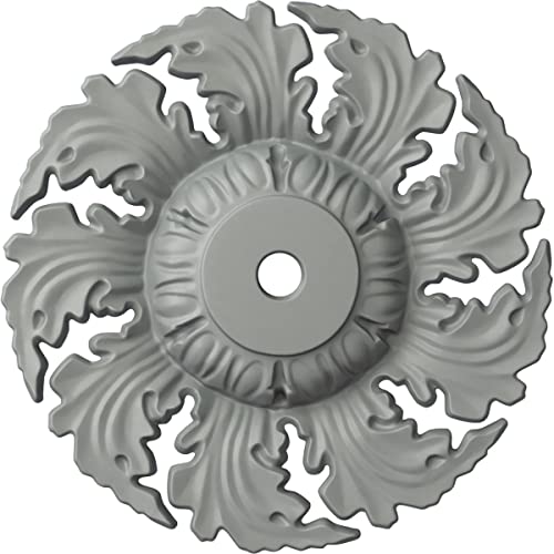 Ekena Millwork CM14NE Needham Ceiling Medallion, 14 5/8"OD x 2 1/4"P (Fits Canopies up to 4 1/4"), Factory Primed - Image 1